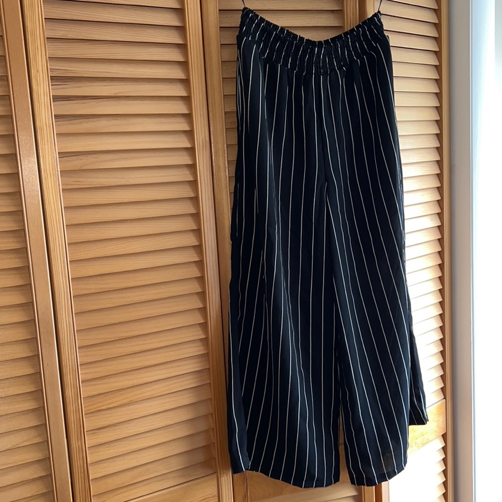 Angie wide leg crop summer pant palazzo